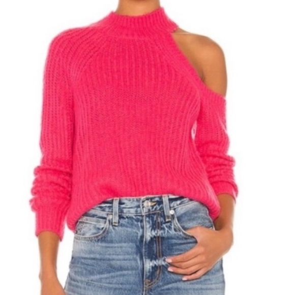 Lovers and friends size small, fuchsia sweater - Picture 3 of 7